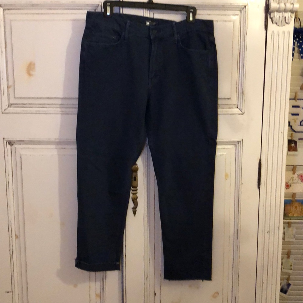 Mother Denim The Dropout Fray - 29 Deep Navy Dye